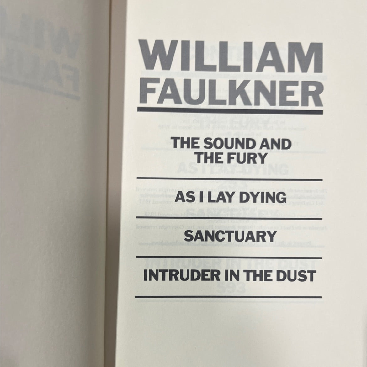 the sound and the fury book, by William Faulkner, 1956 Hardcover image 2