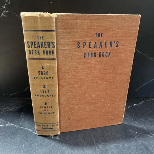 the speaker's desk book book, by martha lupton, 1948 Hardcover image 1