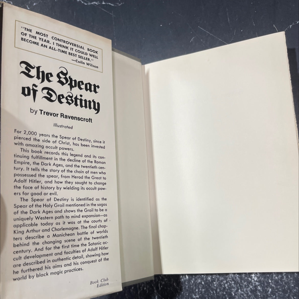 the spear of destiny book, by trevor ravenscroft, 1973 Hardcover image 4