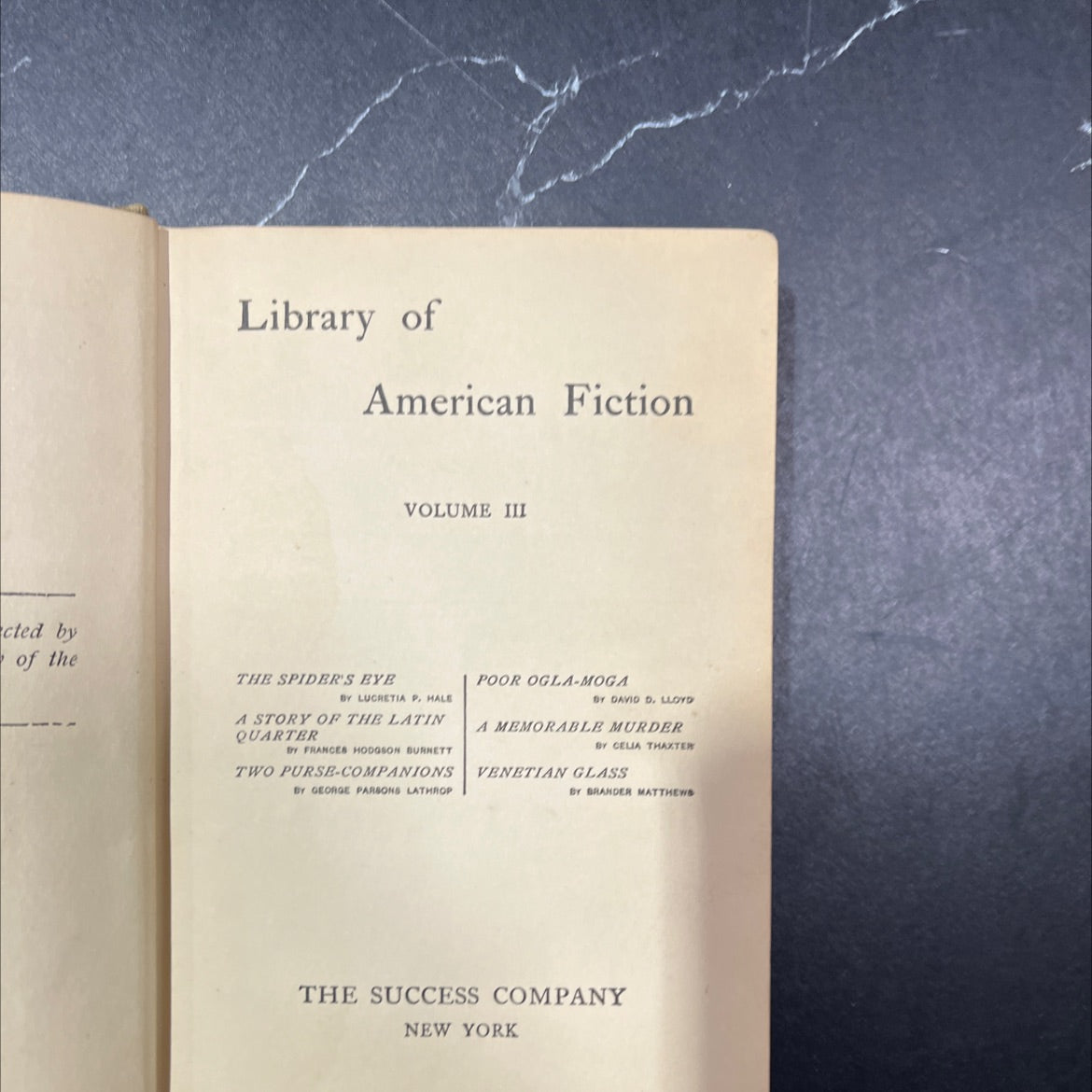 the spider's eye book, by lucretia p. hale, 1904 Hardcover image 2