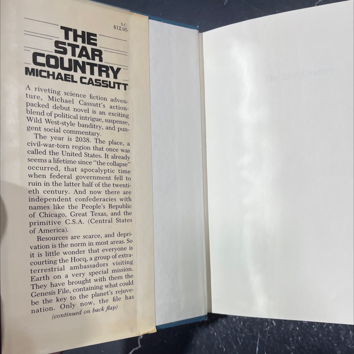 the star country book, by michael cassutt, 1986 Hardcover image 4