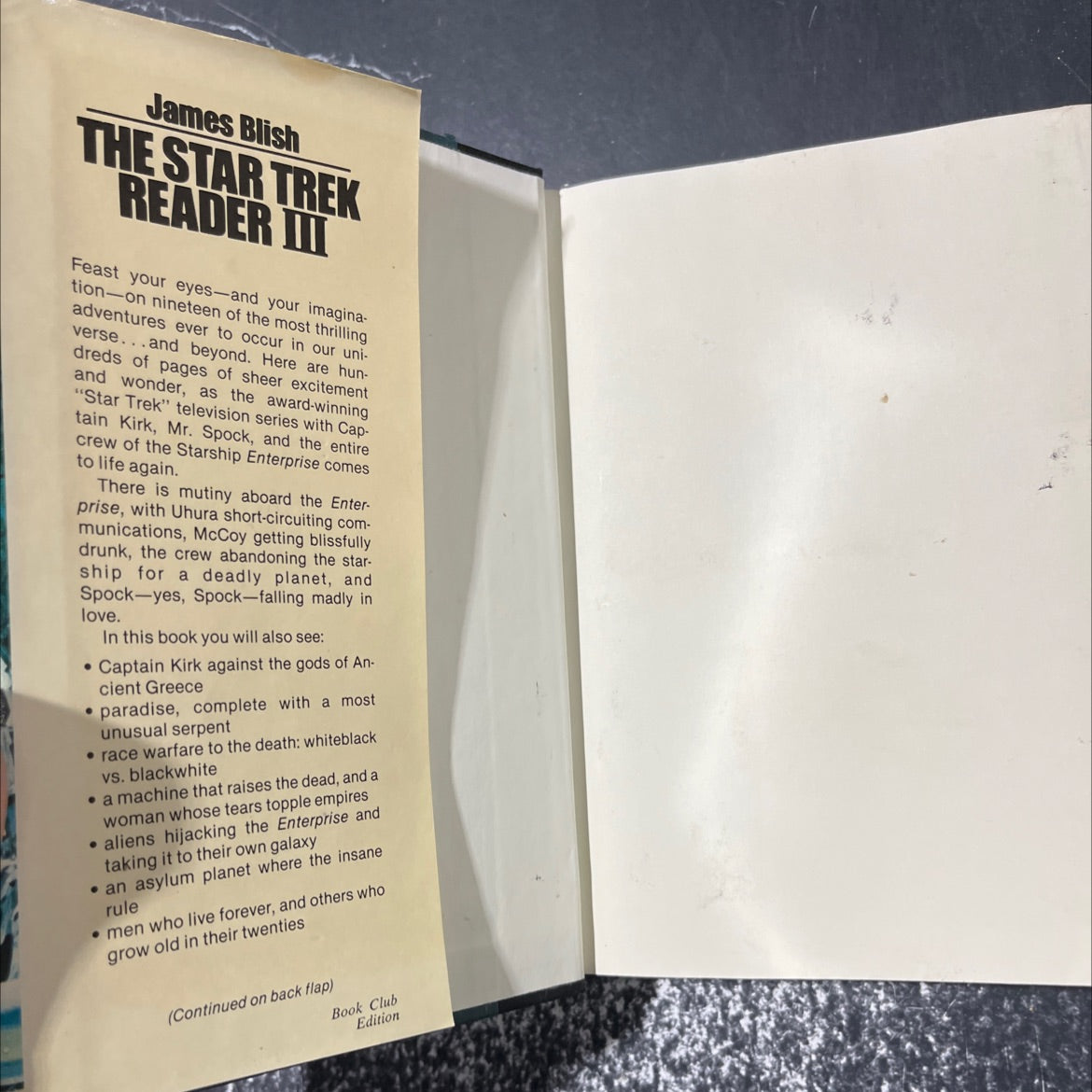 the star trek reader iii book, by james blish, 1977 Hardcover image 4