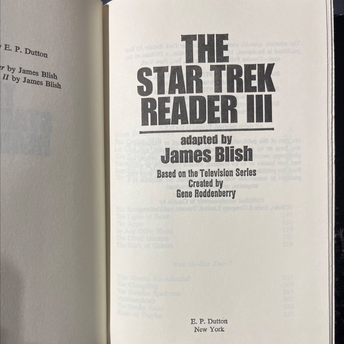 the star trek reader iii book, by james blish, 1977 Hardcover image 2