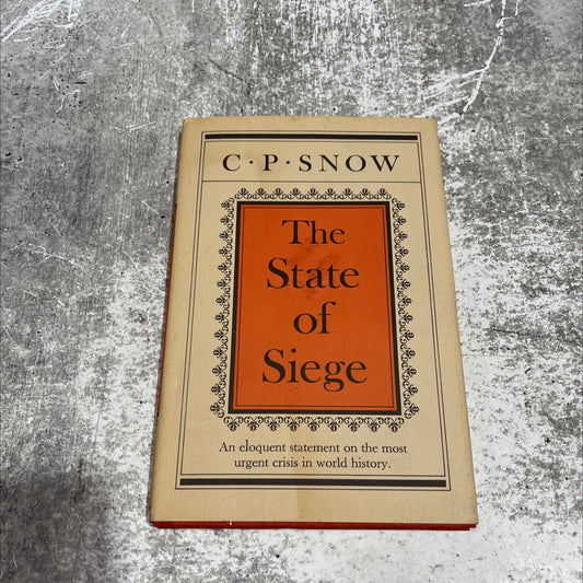 the state of siege book, by c. p. snow, 1969 Hardcover image 1