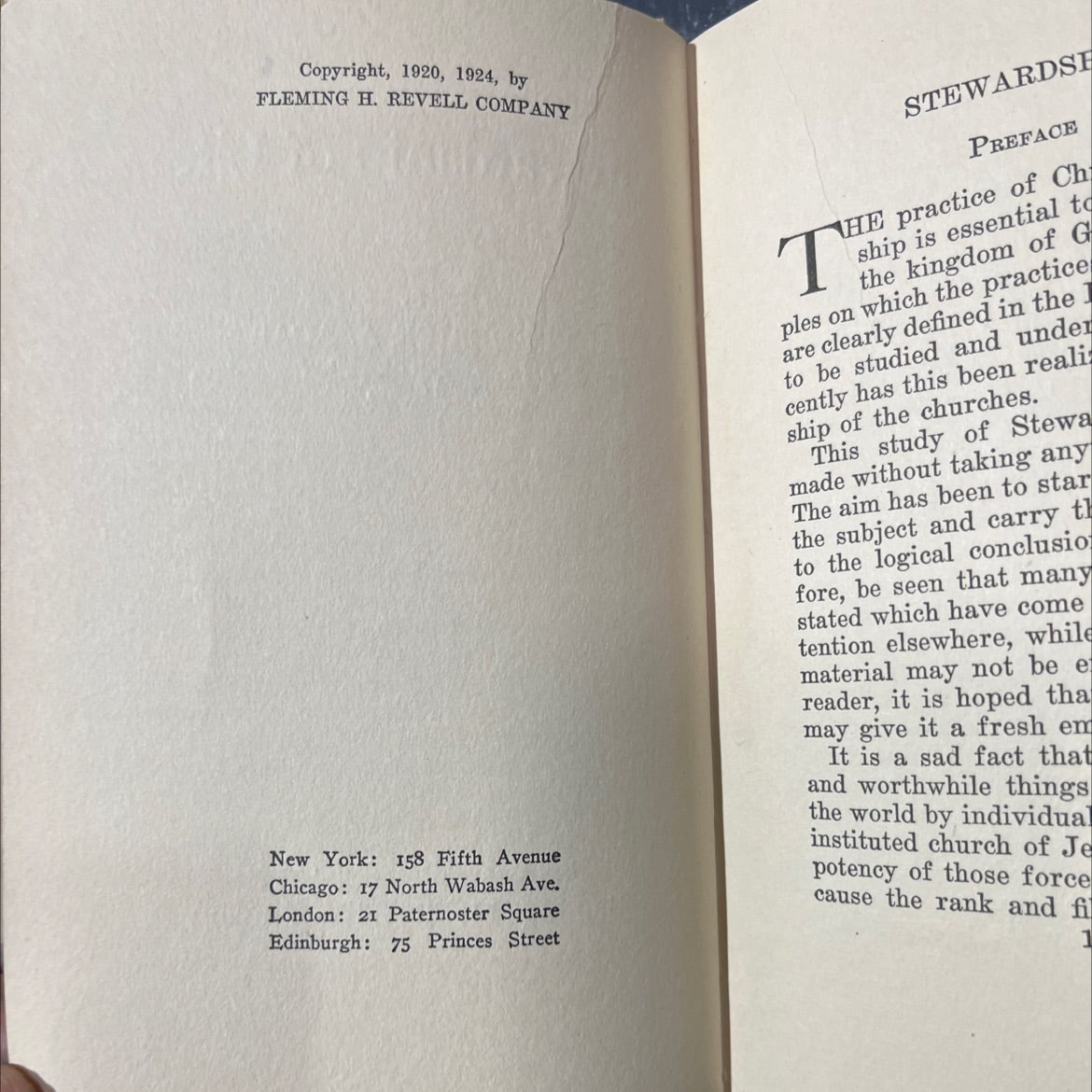 the stewardship of life book, by frederick a. agar, 1924 Hardcover image 3