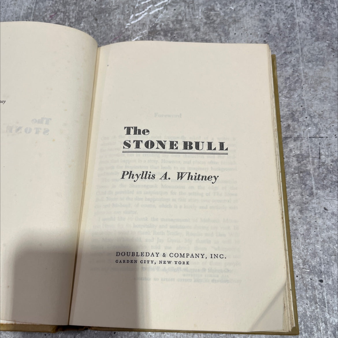 the stone bull book, by Phyllis A. Whitney, 1977 Hardcover image 2