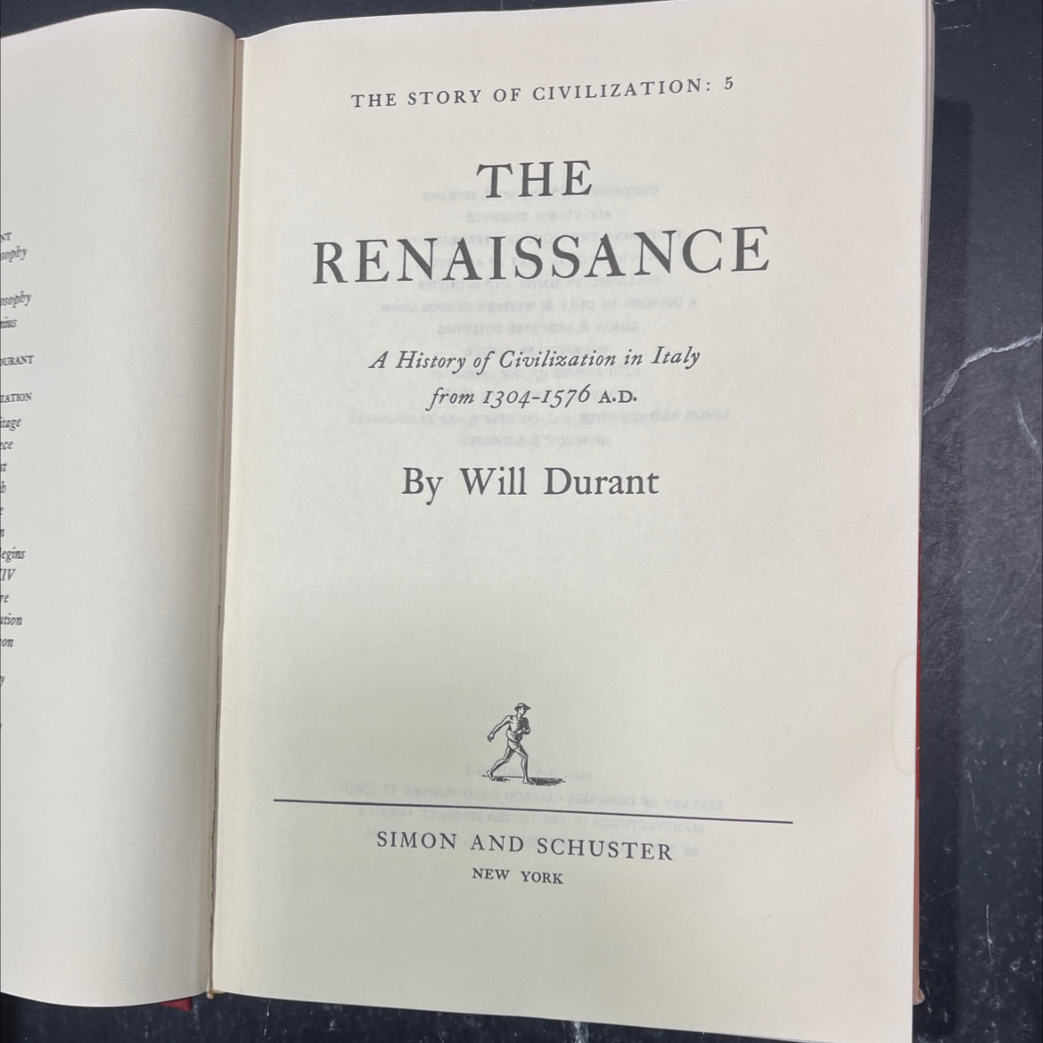 the story of civilization: the renaissance book, by Will Durant, 1953 Hardcover image 2