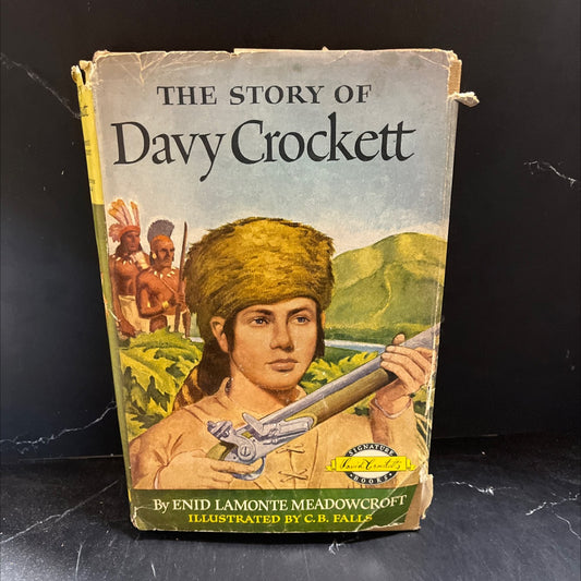 the story of davy crockett book, by enid lamonte meadowcroft, 1952 Hardcover image 1