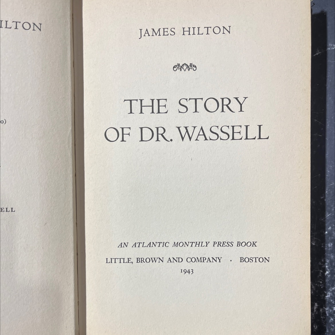the story of dr. wassell book, by james hilton, 1943 Hardcover image 2