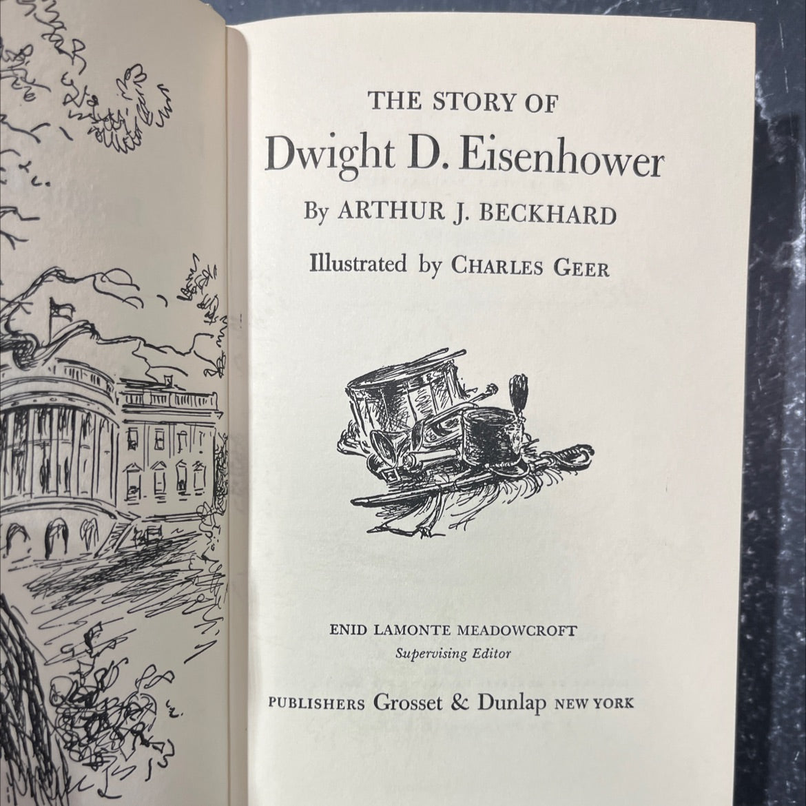 the story of dwight d. eisenhower book, by arthur j. beckhard, 1956 Hardcover image 2