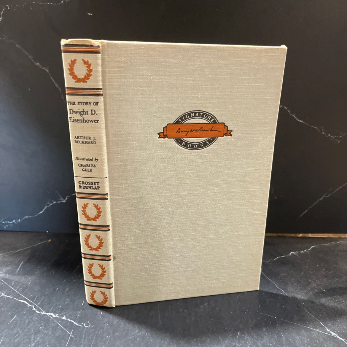 the story of dwight d. eisenhower book, by arthur j. beckhard, 1956 Hardcover image 1