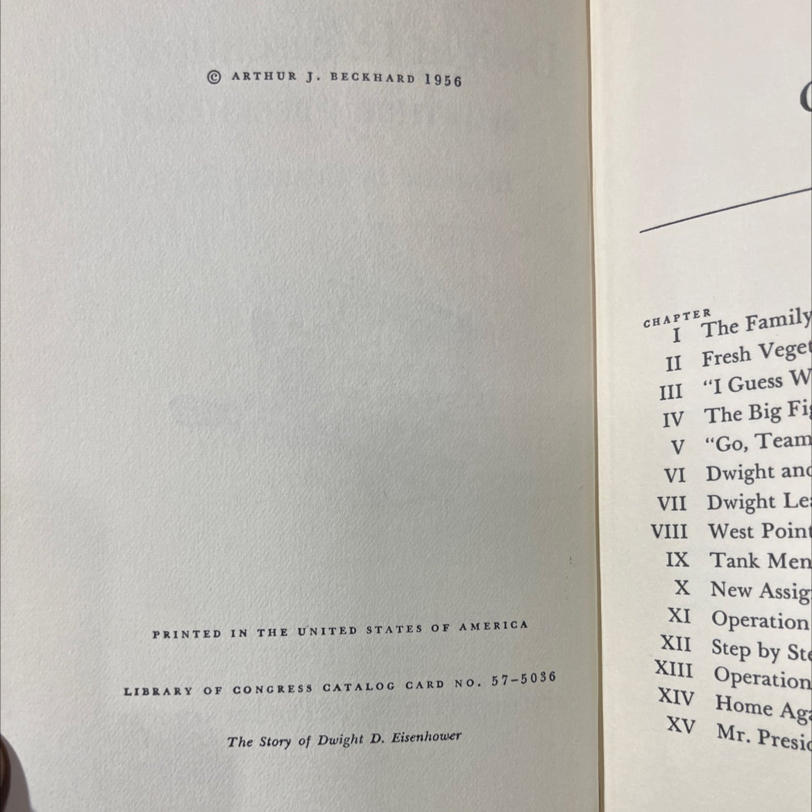 the story of dwight d. eisenhower book, by arthur j. beckhard, 1956 Hardcover image 3