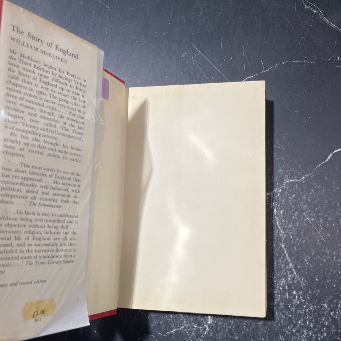 the story of england from the time of king alfred to the present day book, by william mcelwee, 1968 Hardcover image 4