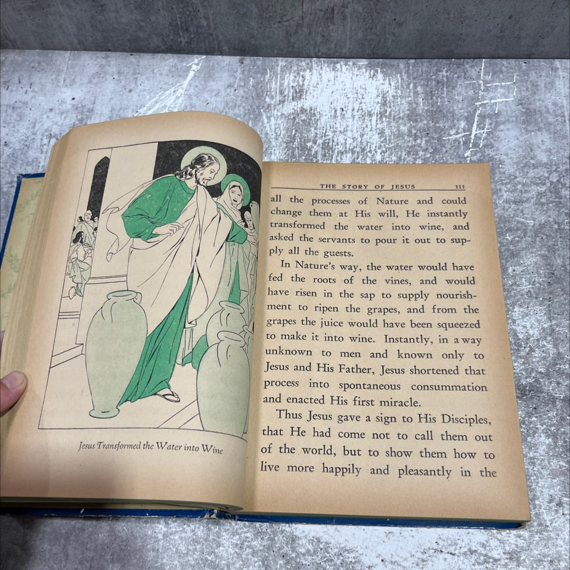 the story of jesus retold for children book, by lloyd edwin smith, 1941 Hardcover image 4