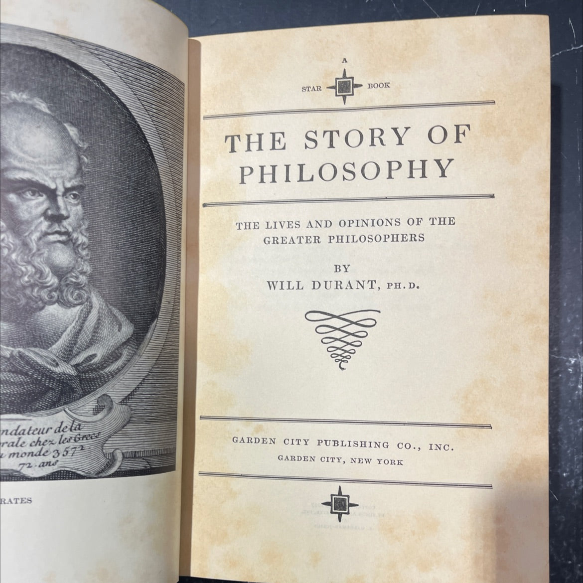 the story of philosophy the lives and opinions of the greater philosophers book, by will durant, 1927 Hardcover image 2