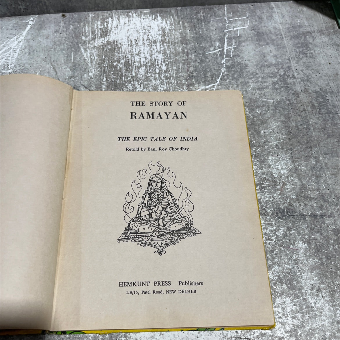the story of ramayan the epic tale of india book, by bani roy choudhry, 1973 Hardcover image 2