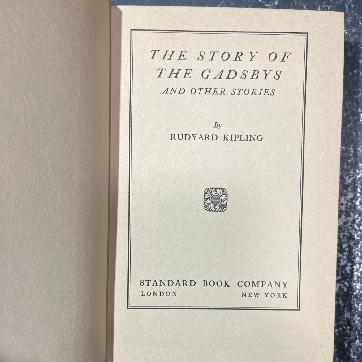 the story of the gadsbys and other stories book, by rudyard kipling, 1930 Hardcover image 2