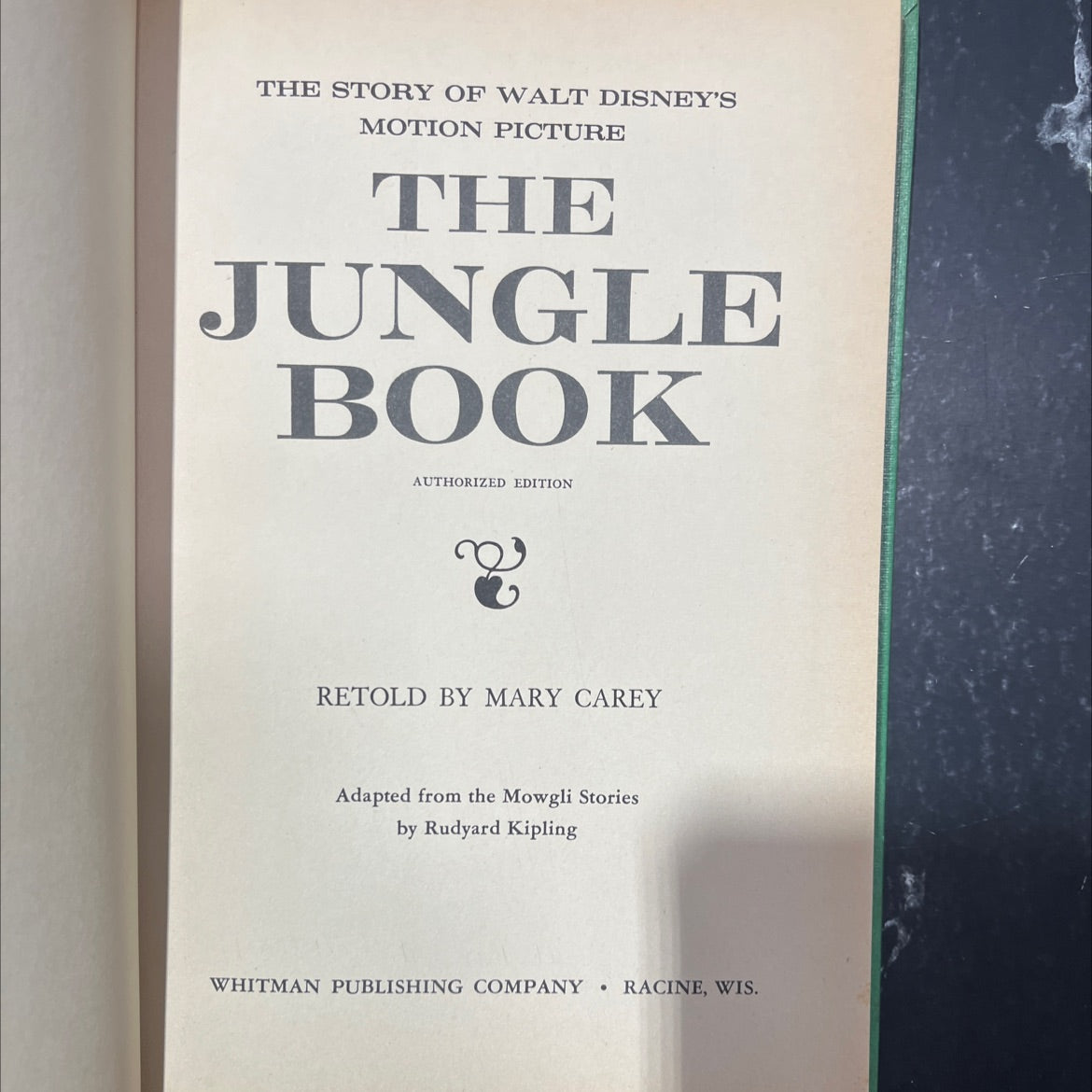the story of walt disney's motion picture the jungle book authorized edition retold by mary carey book, by mary carey, image 2
