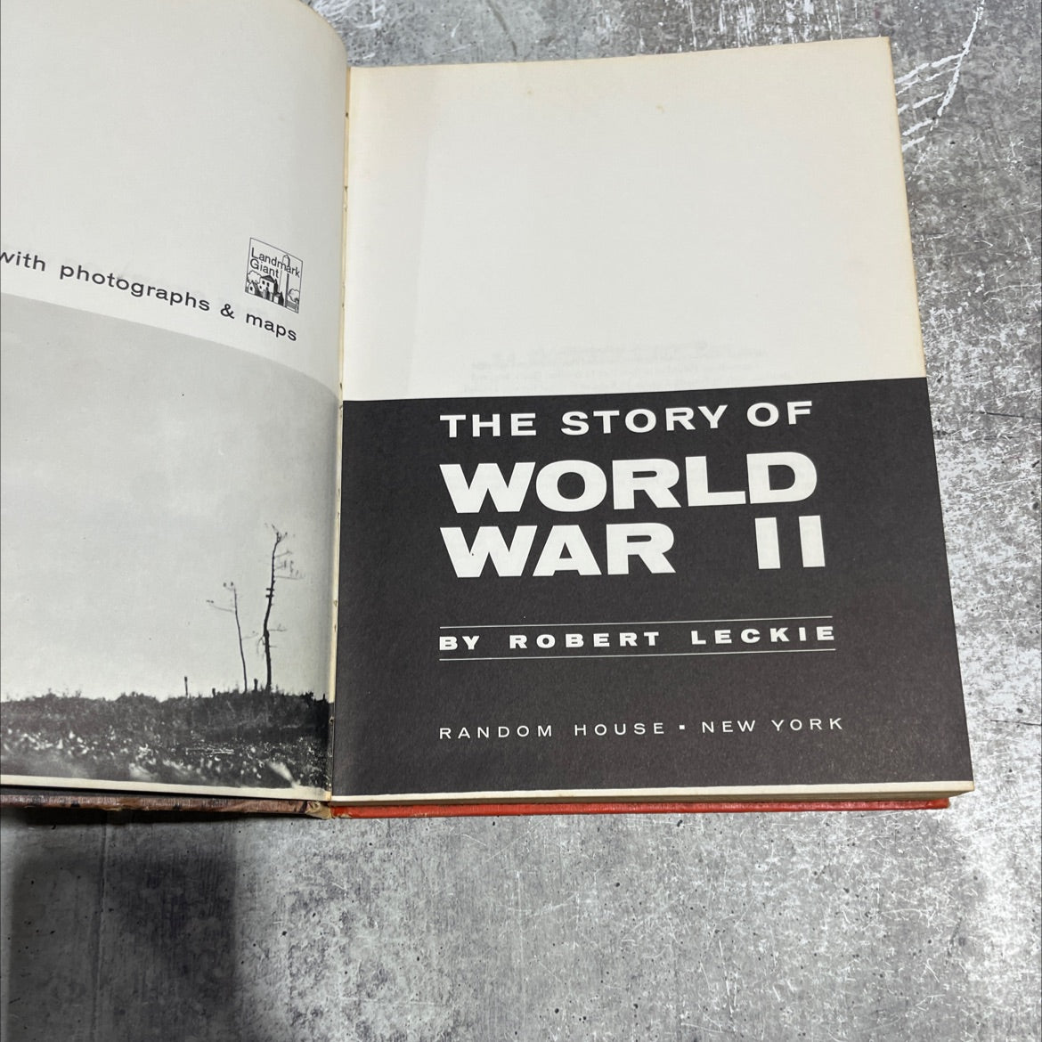 the story of world war ii book, by robert leckie, 1964 Hardcover image 2