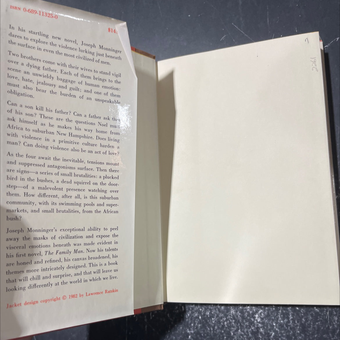 the summer hunt book, by joseph monninger, 1983 Hardcover image 4