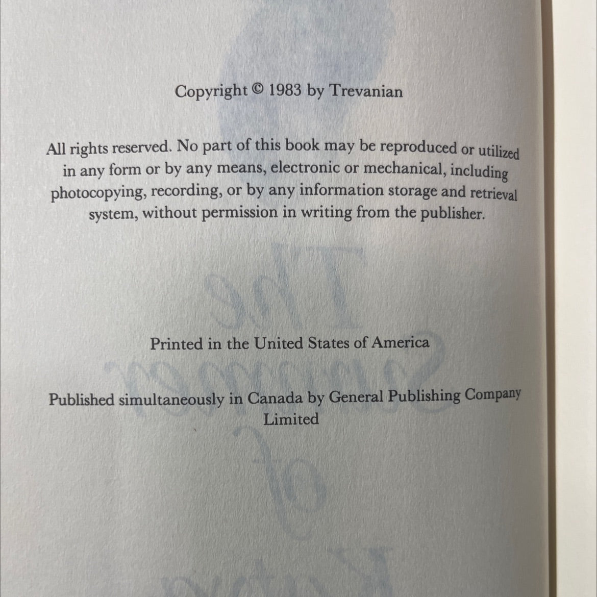 the summer of katya book, by trevanian, 1983 Hardcover image 3