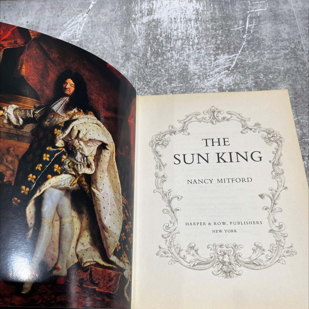 the sun king: louis xiv at versailles book, by nancy mitford, 1966 Hardcover image 2