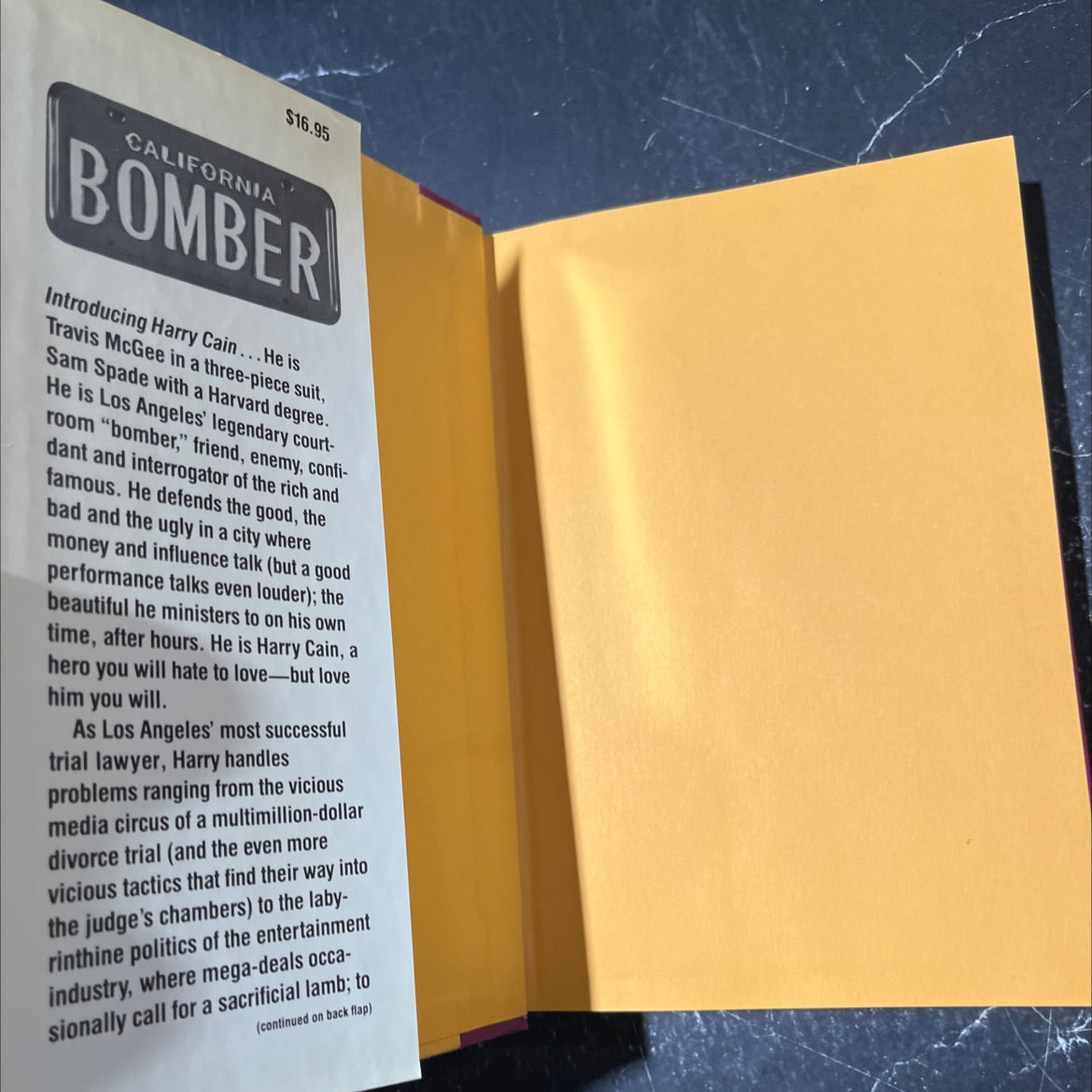 the sunset bomber book, by D. Kincaid, 1986 Hardcover image 4