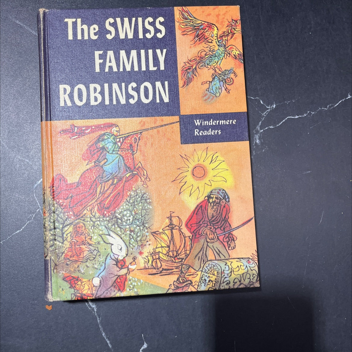 the swiss family robinson or adventures on a desert island book, by johann rudolf wyss, 1957 Hardcover image 1