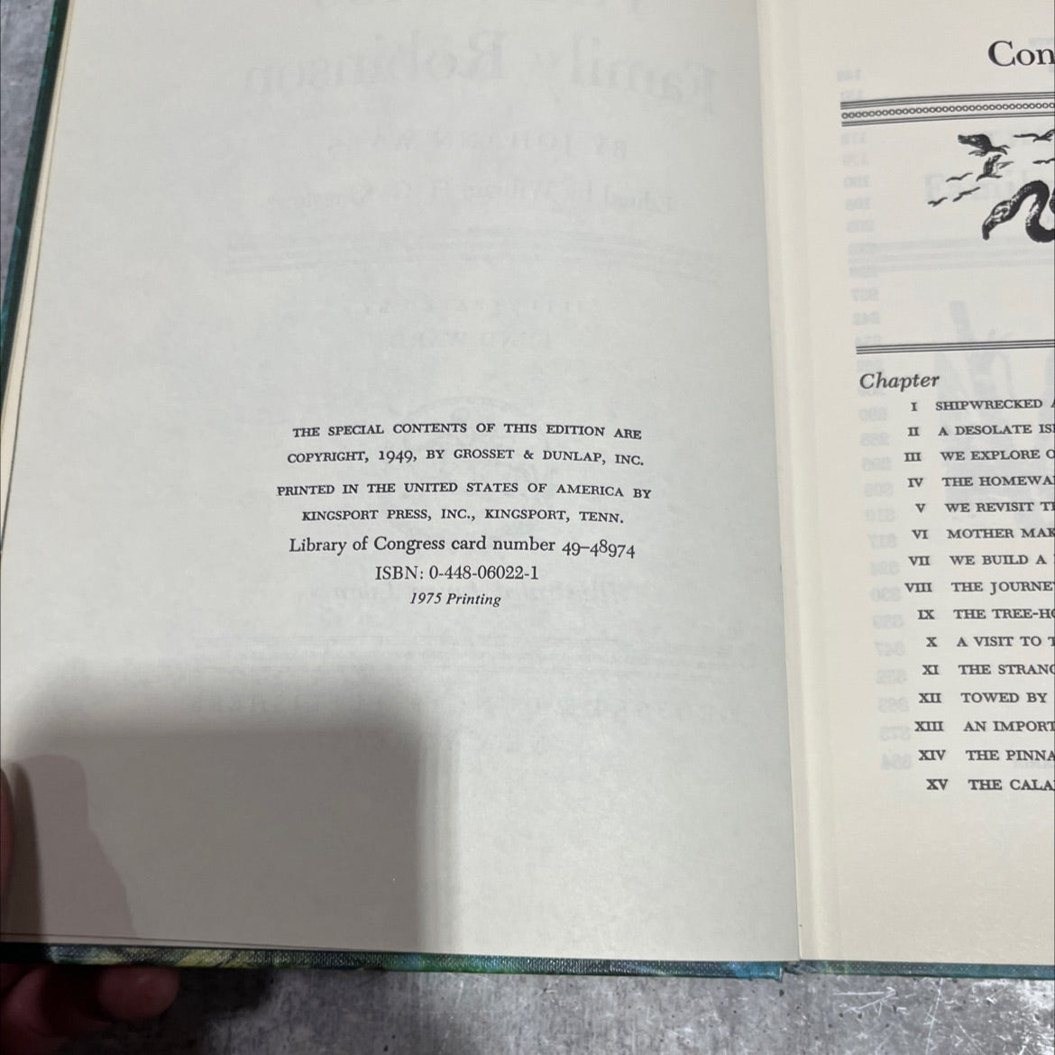 the swiss family robinson book, by johann wyss, 1949 Hardcover image 3