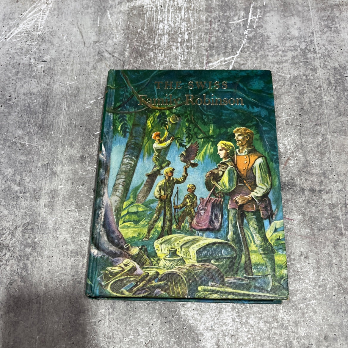 the swiss family robinson book, by johann wyss, 1949 Hardcover image 1