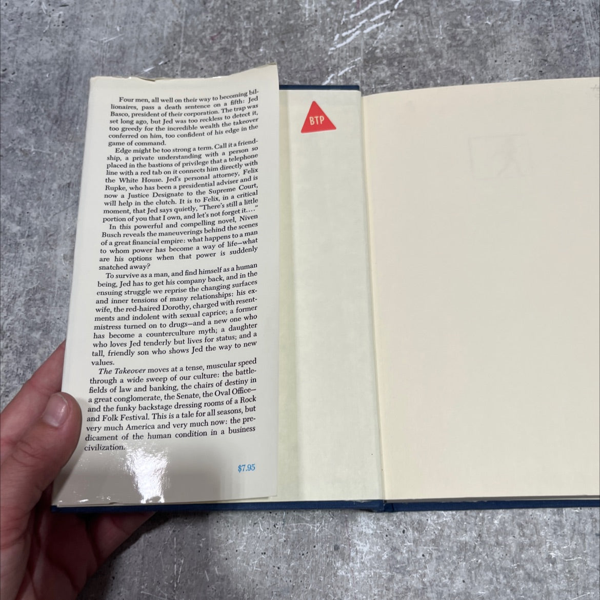 the takeover book, by Niven Busch, 1973 Hardcover image 4