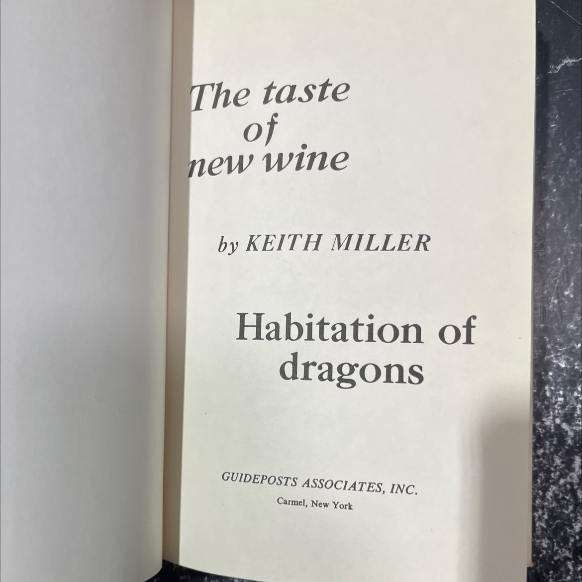 the taste of new wine book, by keith miller, 1970 Hardcover image 3
