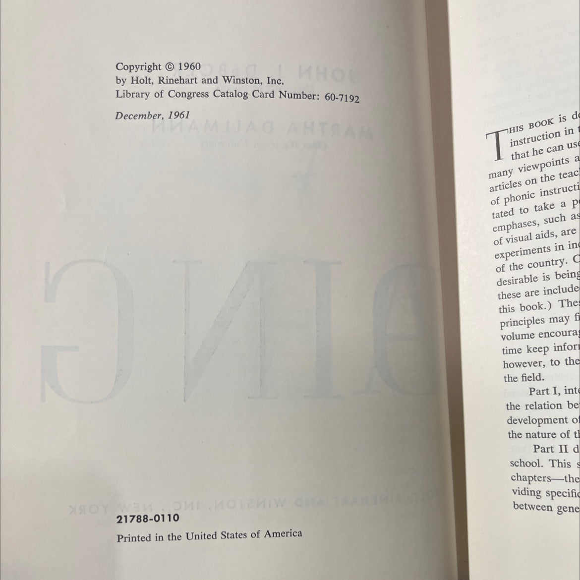 the teaching of john j. deboer book, by john j. deboer, martha dallmann, 1960 Hardcover image 3