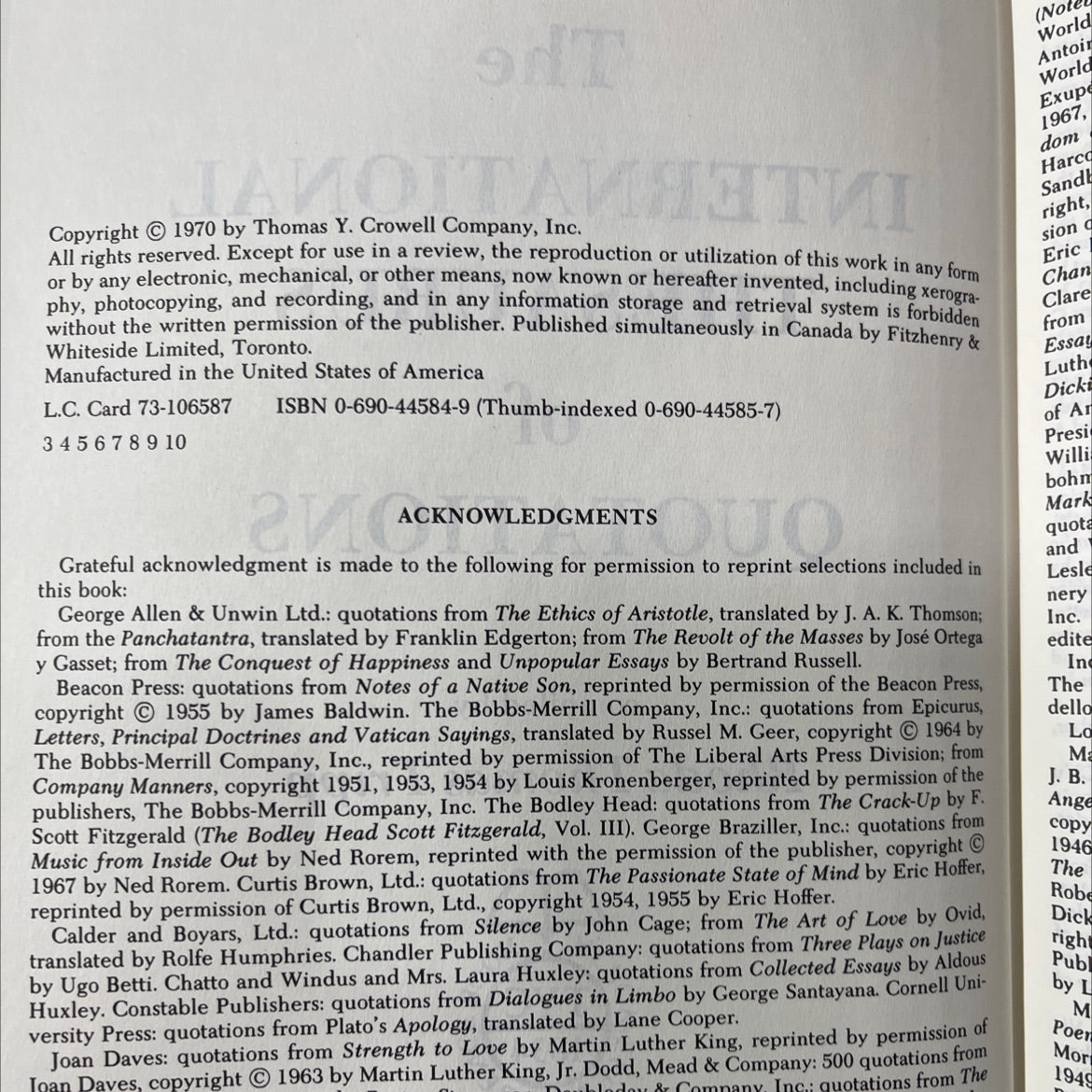 the temper book, by rhoda thomas tripp, 1970 Hardcover image 3