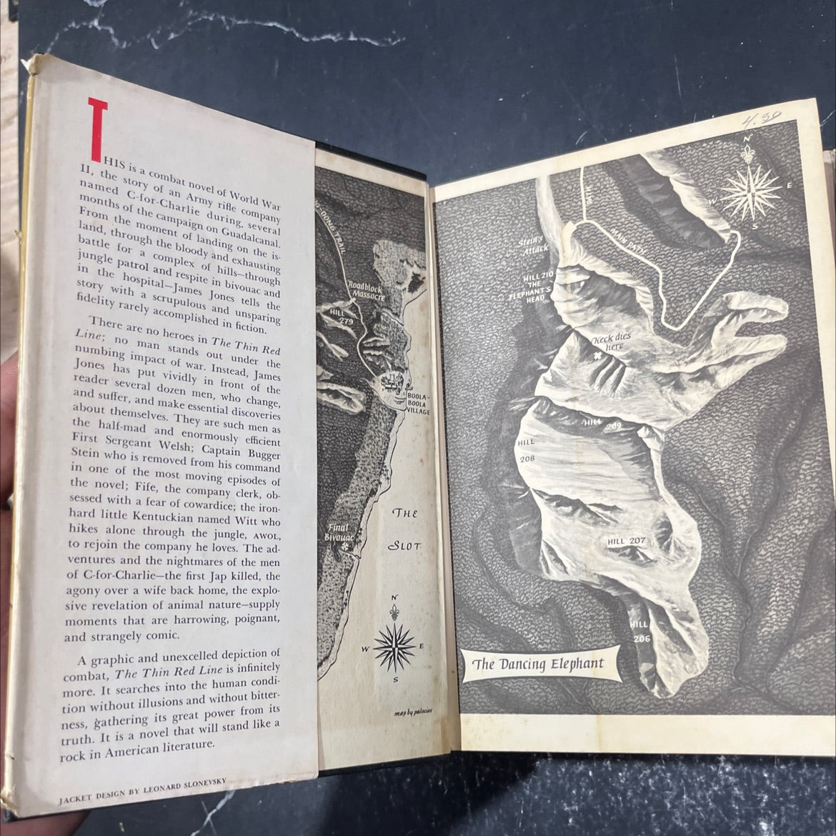 the thin red line book, by james jones, 1962 Hardcover image 4