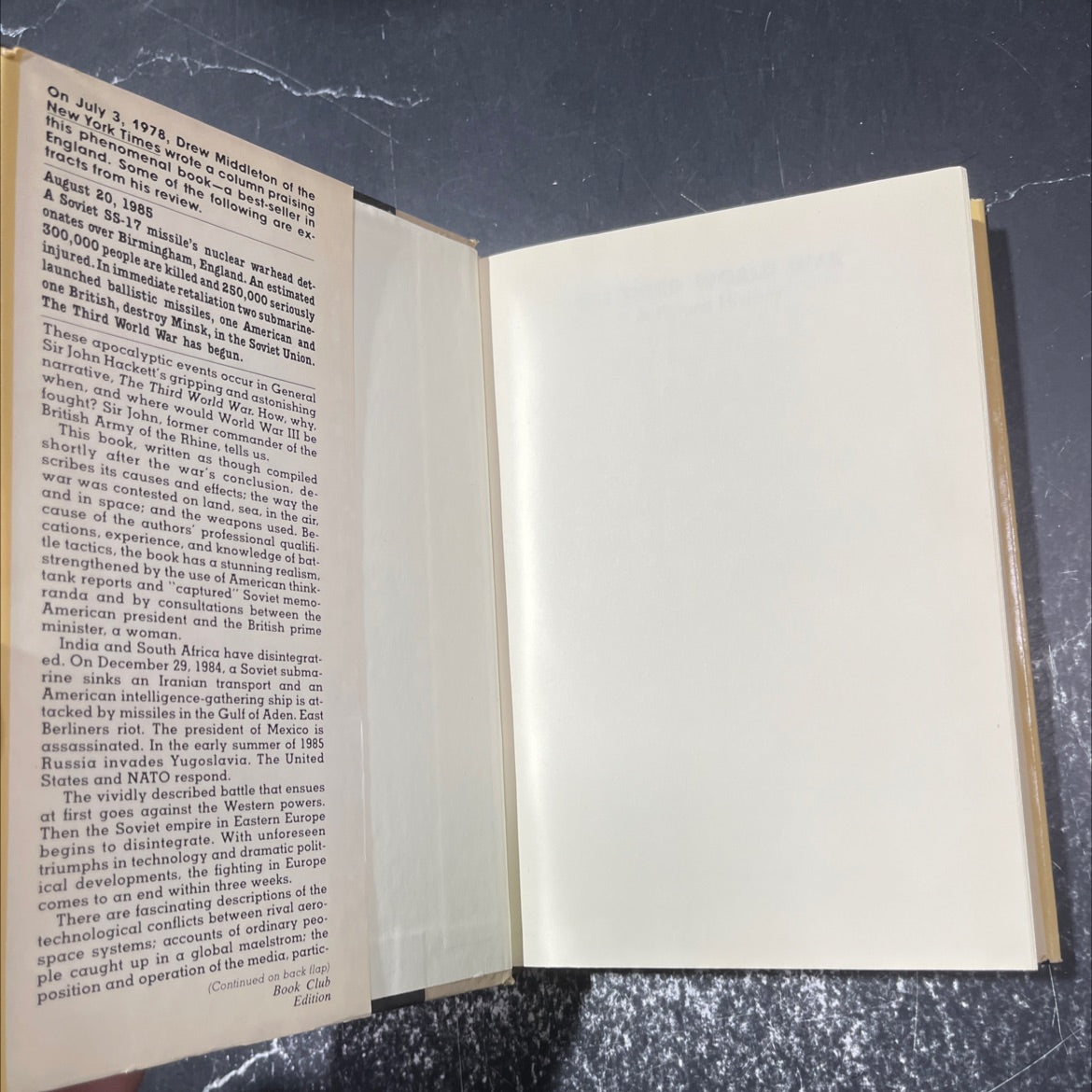 the third world war a future history book, by general sir john hackett and others, 1978 Hardcover image 4