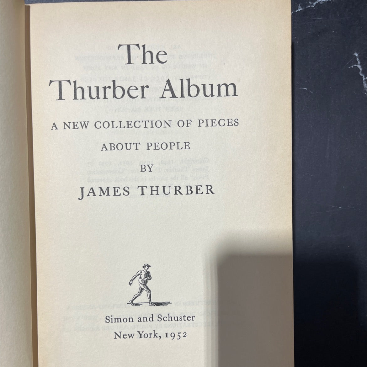 the thurber album book, by james thurber, 1952 Hardcover image 2