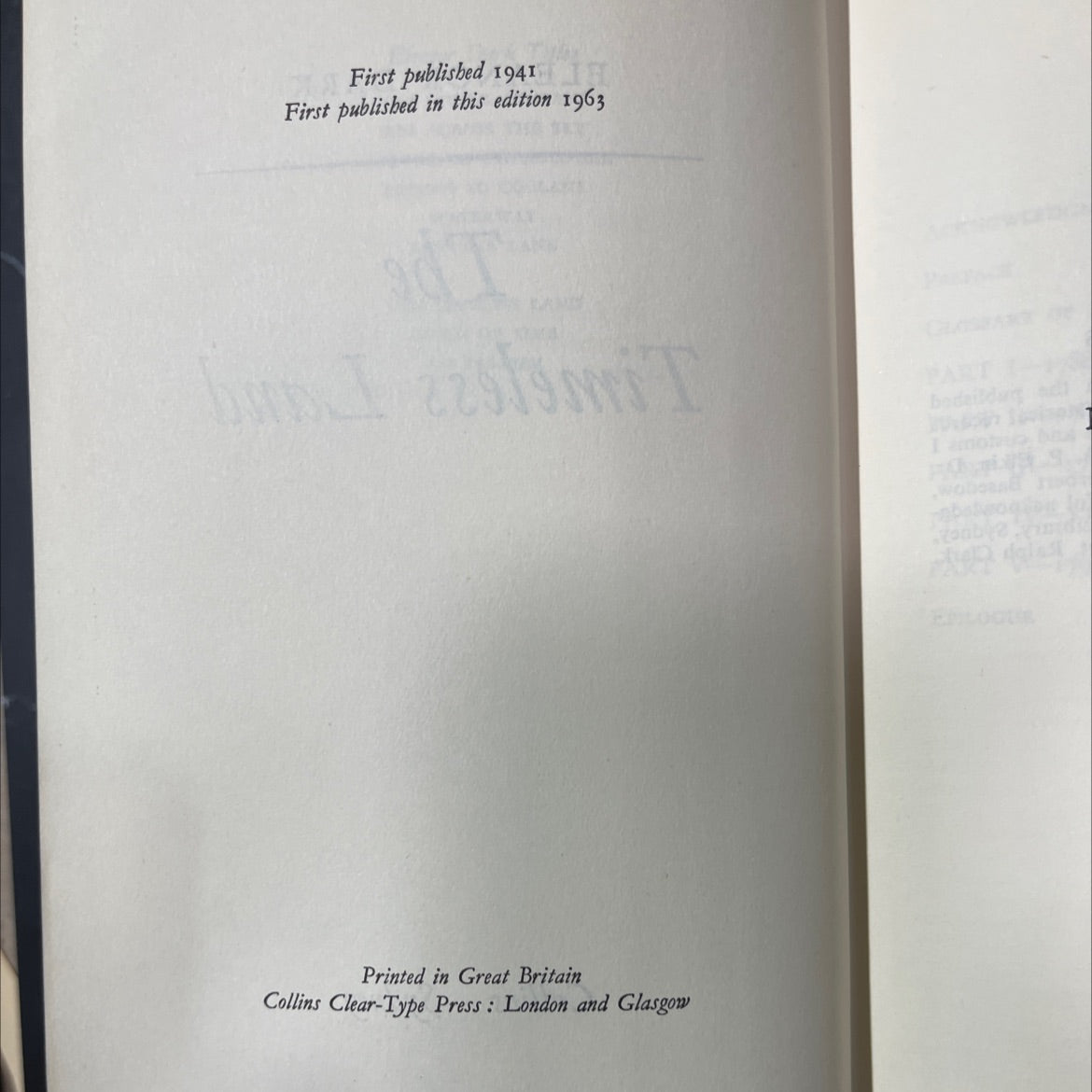 the timeless land book, by eleanor dark, 1963 Hardcover image 3