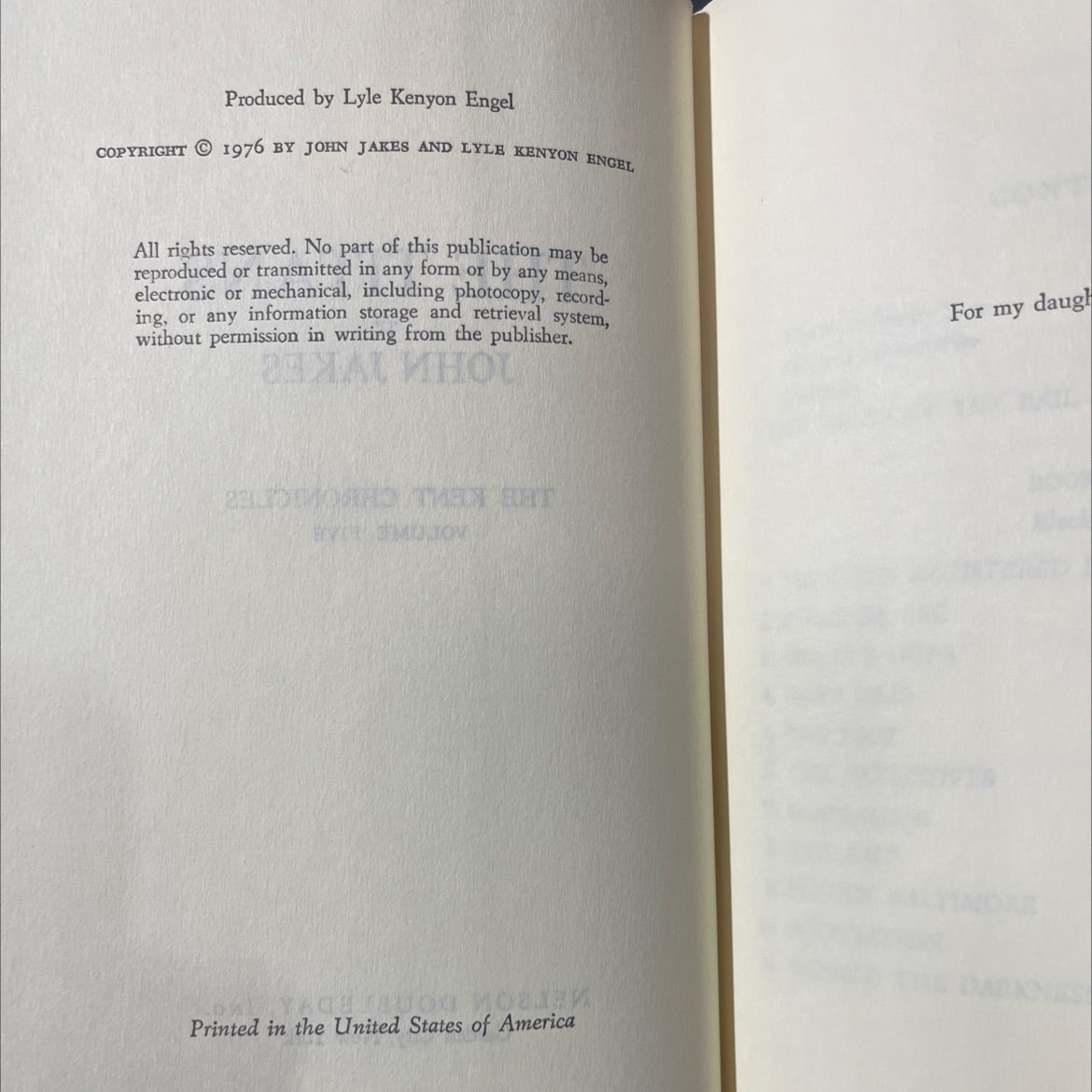 the titans book, by john jakes, 1976 Hardcover image 3