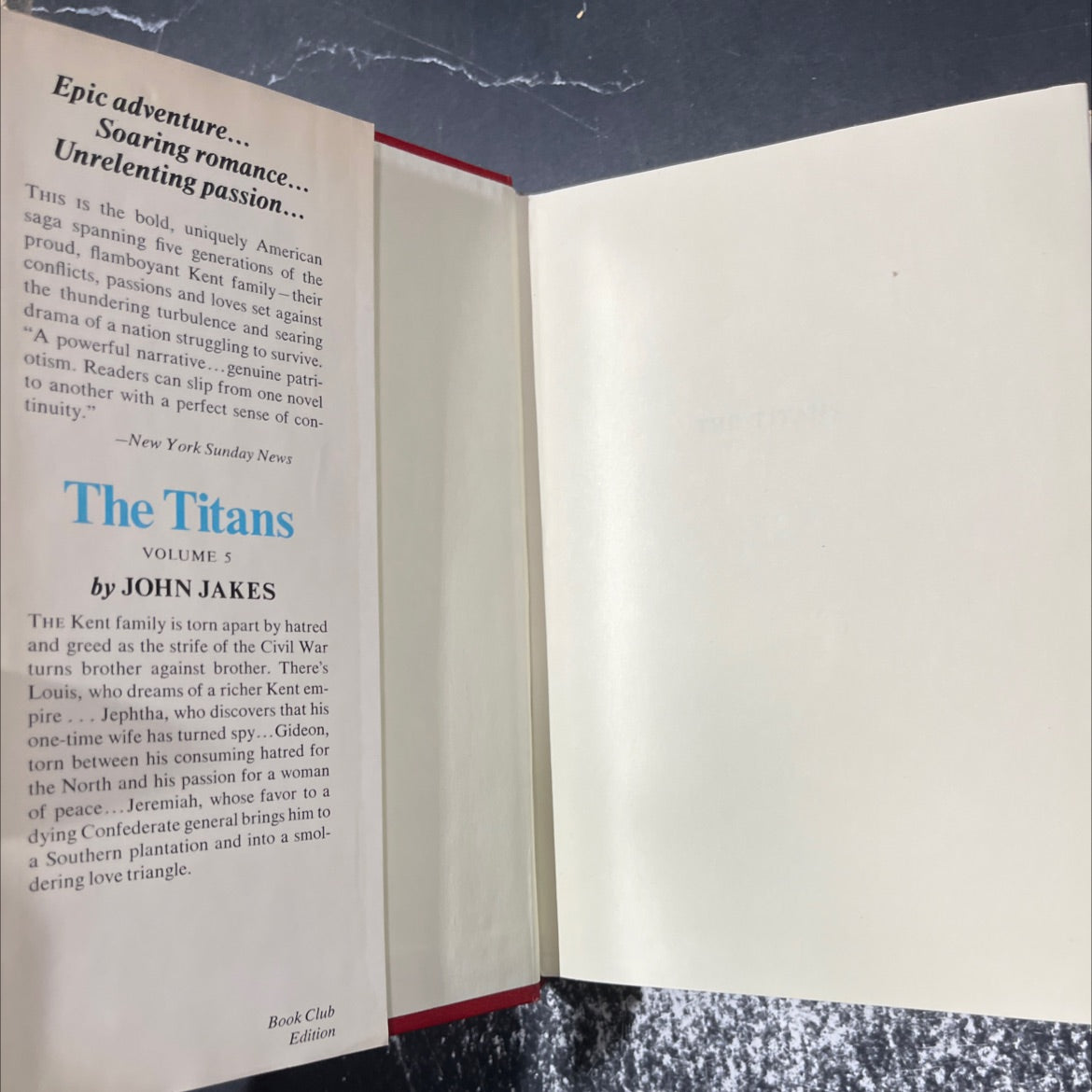 the titans book, by john jakes, 1976 Hardcover image 4