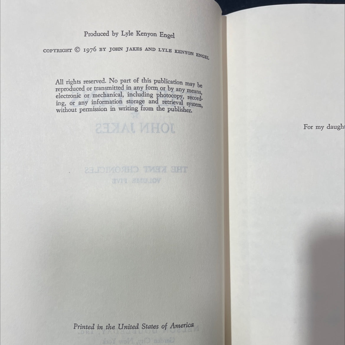 the titans book, by john jakes, 1976 Hardcover image 3