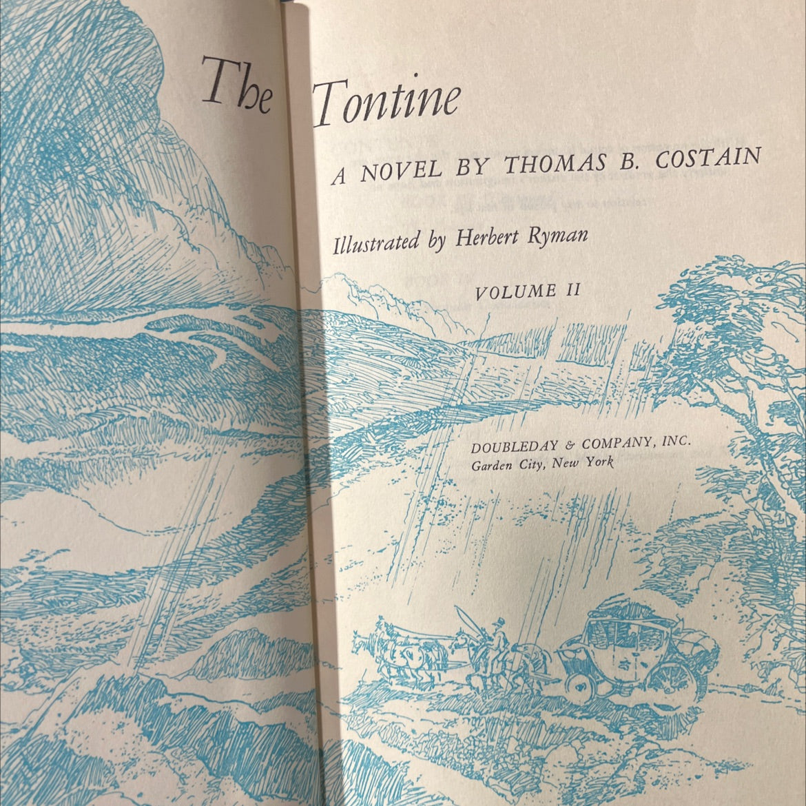 the tontine book, by thomas b. costain, 1955 Hardcover image 2