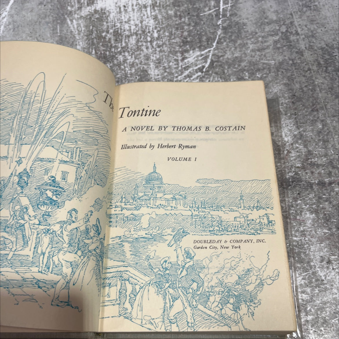 the tontine book, by thomas b. costain, 1955 Hardcover image 2