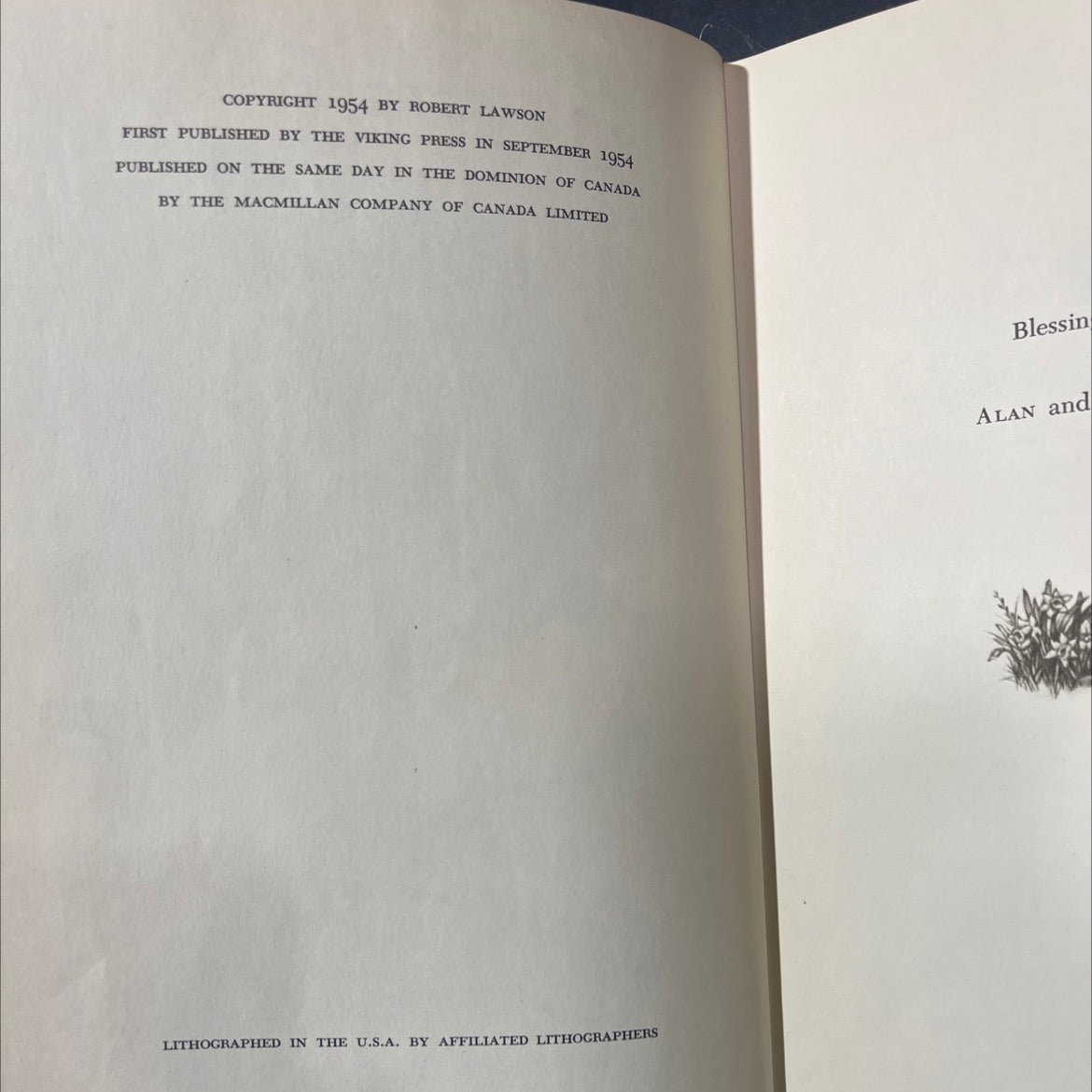 the tough winter book, by robert lawson, 1954 Hardcover image 3