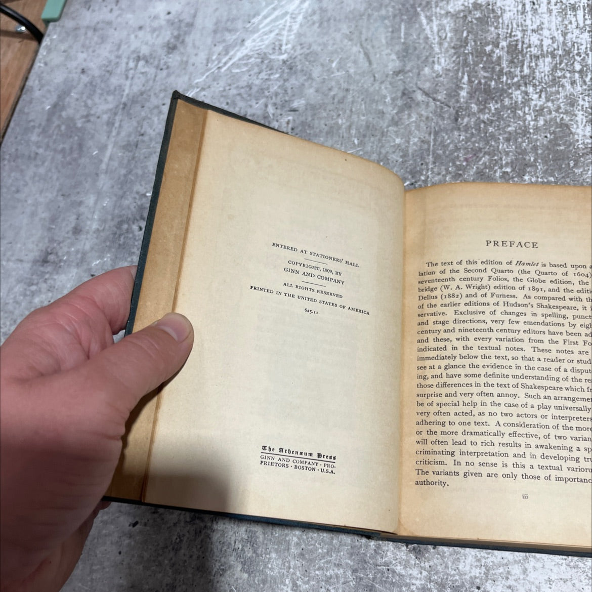 the tragedy of hamlet prince of denmarke book, by william shakespeare, 1909 Hardcover image 3