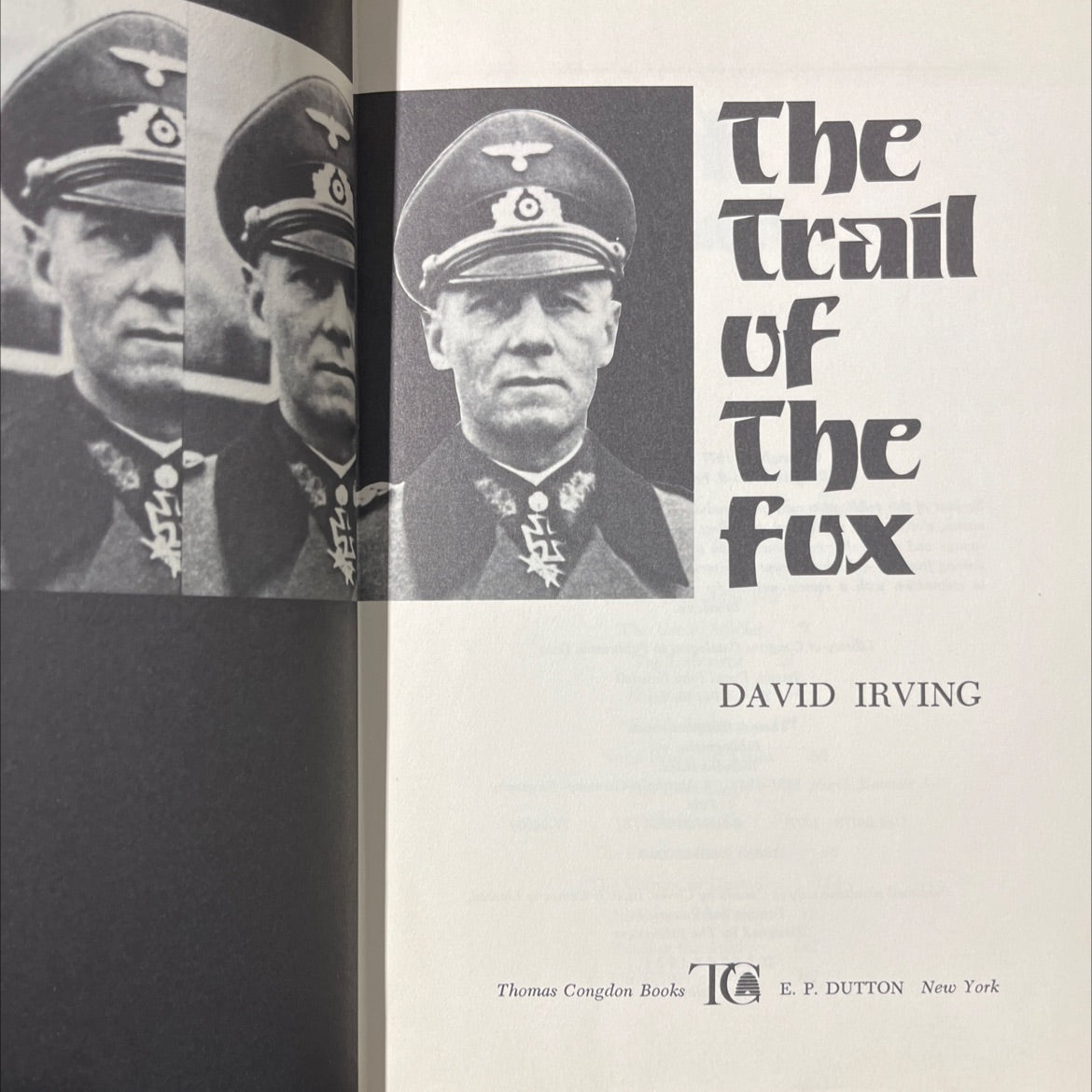 the trail of the fox book, by David Irving, 1977 Hardcover image 2