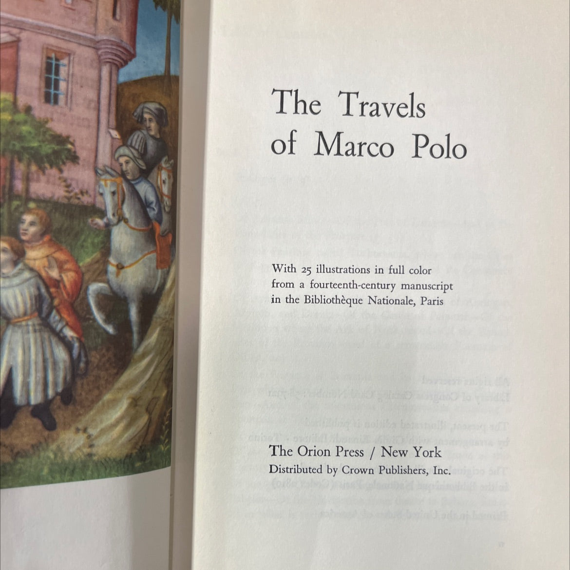 the travels of marco polo book, by marco polo, 1970 Hardcover image 2