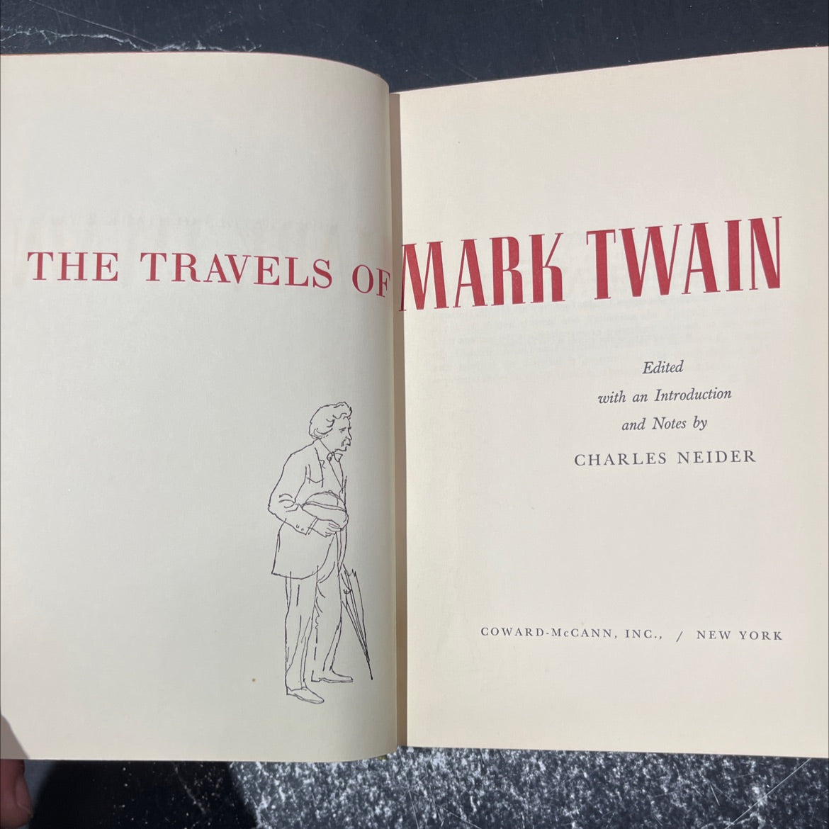 the travels of mark twain book, by mark twain, 1961 Hardcover image 2