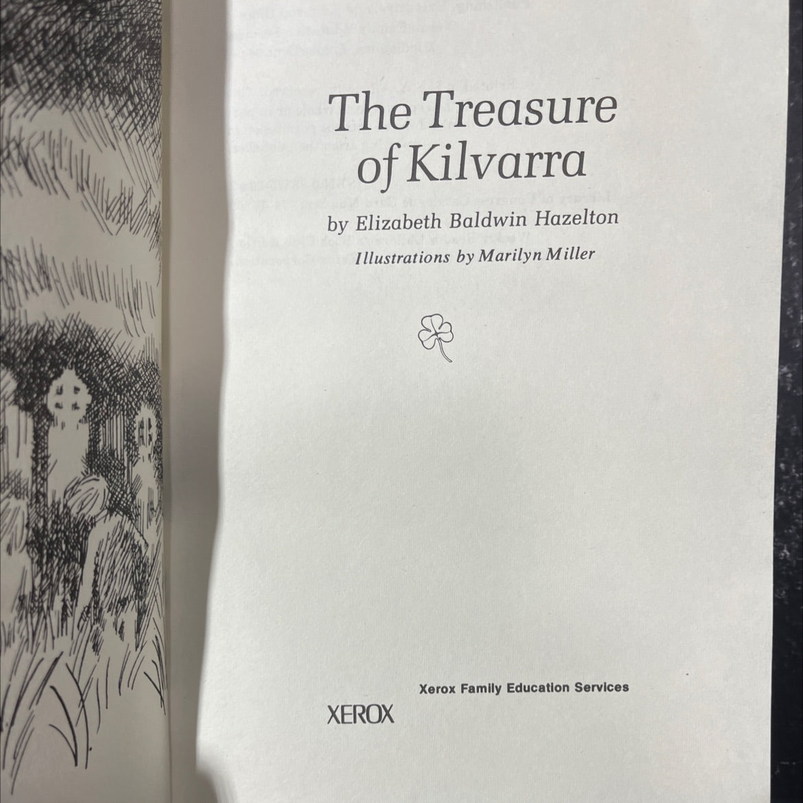 the treasure of kilvarra book, by elizabeth baldwin hazelton, 1974 Hardcover image 2