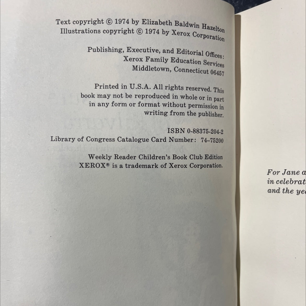 the treasure of kilvarra book, by elizabeth baldwin hazelton, 1974 Hardcover image 3
